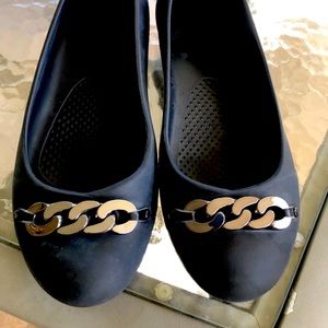 Crocs Gianna Chain Link Ballet Flats Slip On Shoes